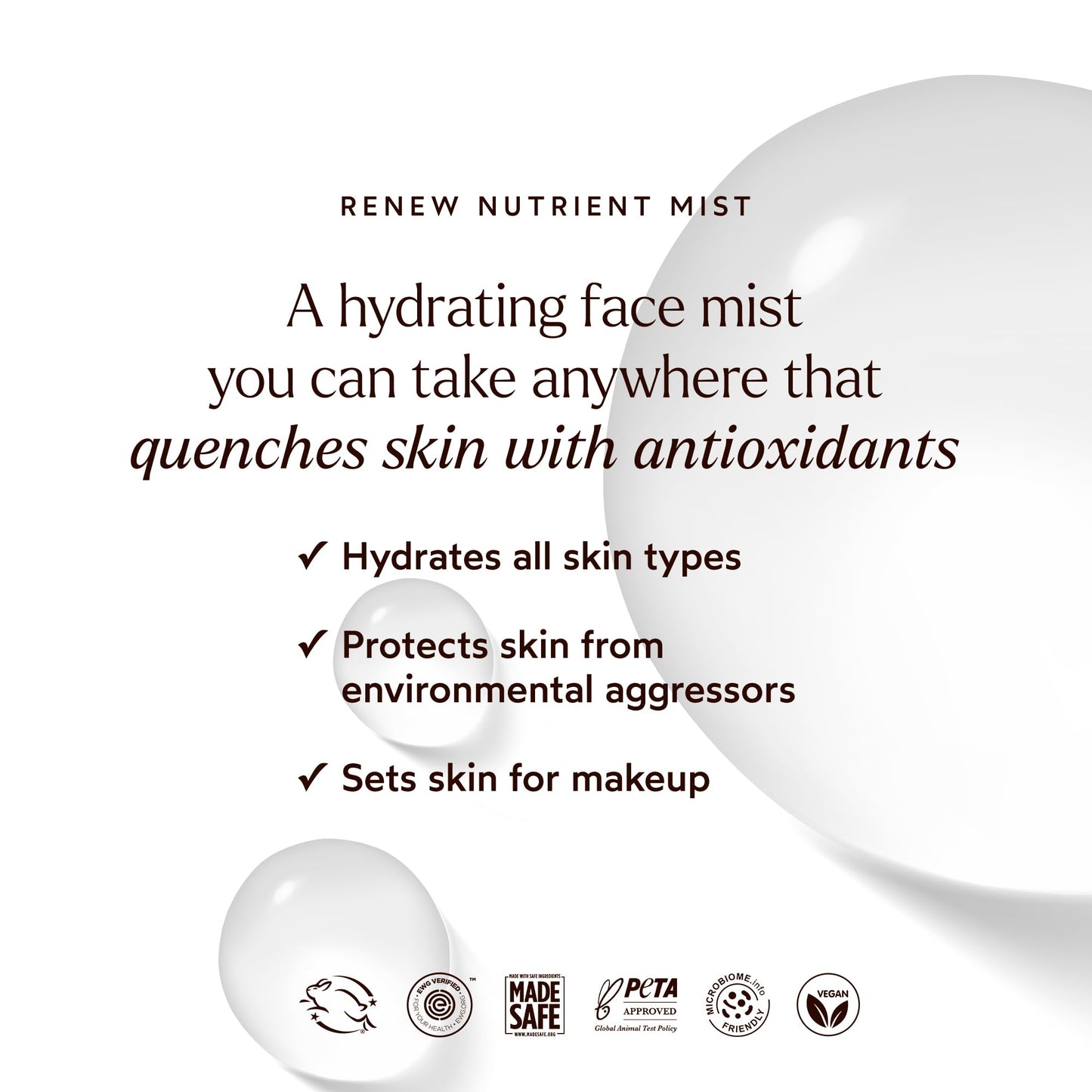 True Botanicals Renew Nutrient Mist | Deeply Hydrates & Refreshes On the Go |Dermatologist Tested, Non-Toxic, Hypoallergenic, Vegan, MADESAFE Certfied | (1.7 oz | 50 ml) - dailyvitalstore