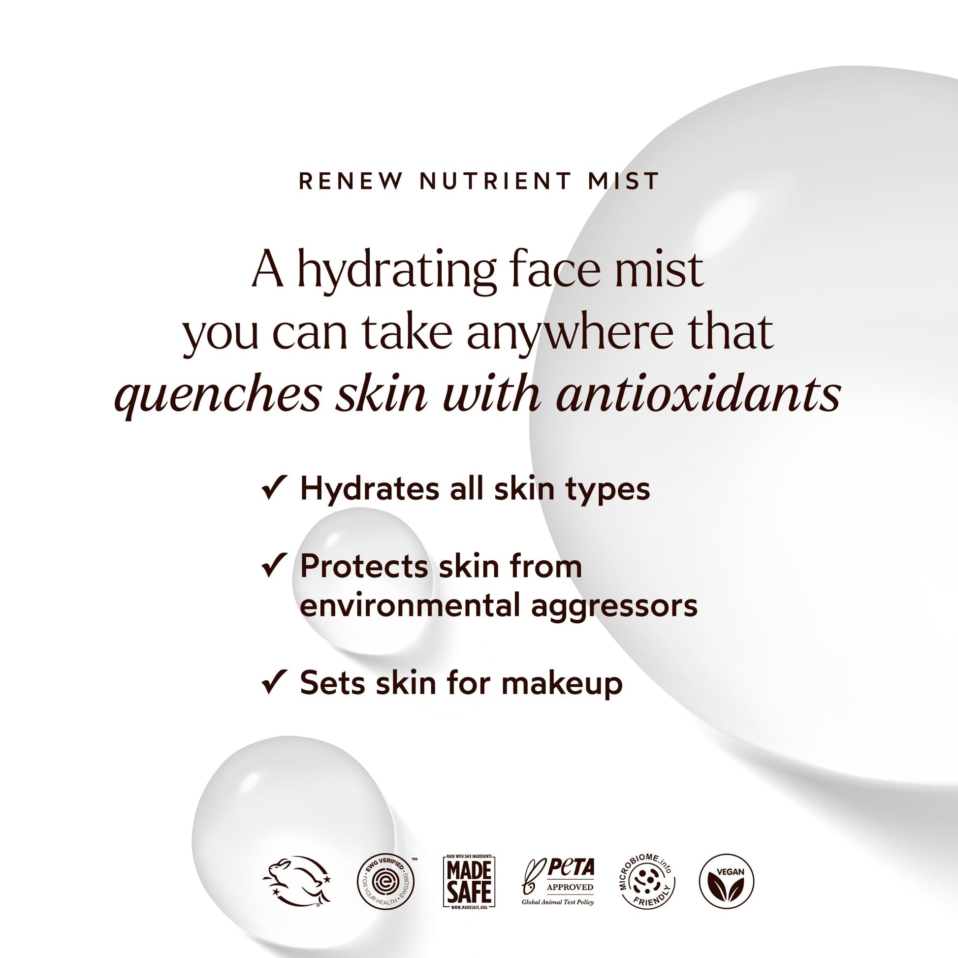True Botanicals Renew Nutrient Mist | Deeply Hydrates & Refreshes On the Go |Dermatologist Tested, Non-Toxic, Hypoallergenic, Vegan, MADESAFE Certfied | (1.7 oz | 50 ml) - dailyvitalstore