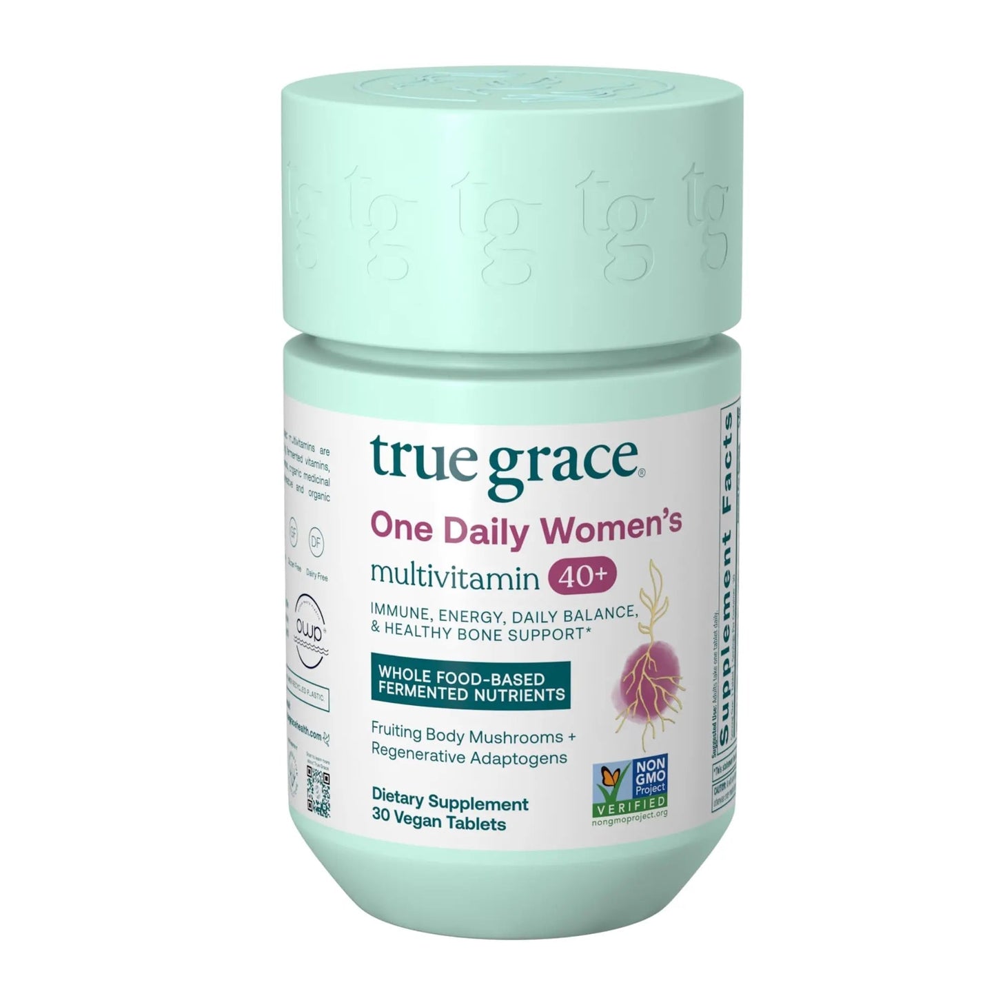 True Grace One Daily Women’s Multivitamin 40+ Fermented Minerals, Organic Adaptogens & Mushrooms Energy, Immune, Bone Support - dailyvitalstore