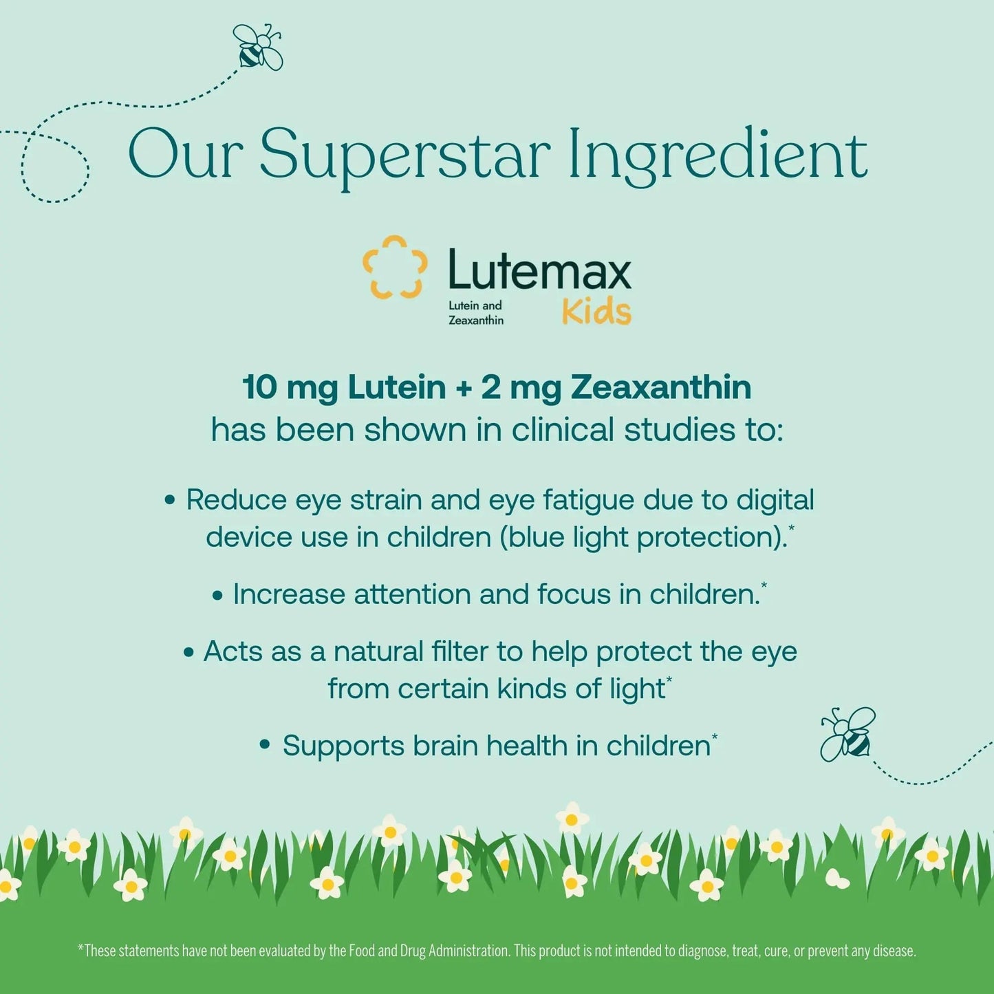 True Grace True Littles Daily Kids Multi - 120 Pectin Gummies - Immune, Cognitive, Bone & Eye Support - Clinically Studied Lutemax Kids Lutein - dailyvitalstore