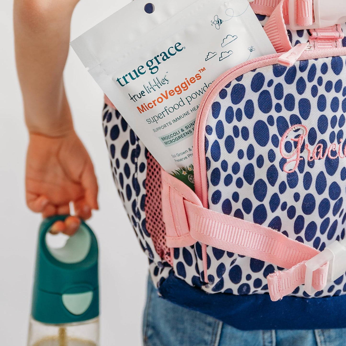 True Grace True Littles MicroVeggies - 0.4 oz - Kids Daily Superfood Powder for Immune Health - Gluten & Soy Free, Vegan, Regenerative Organic Certified - 30 Servings - dailyvitalstore