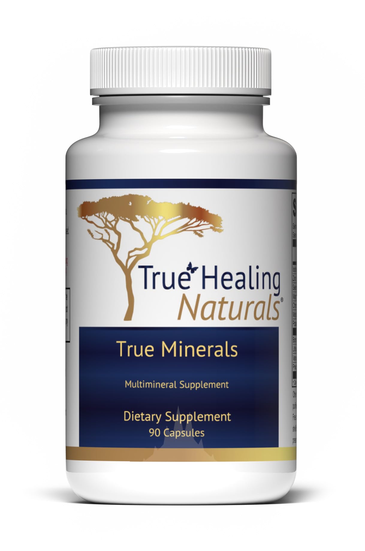 True Healing Naturals - True Minerals Supplement, Promotes Gut & Heart Health, 90 Vegetarian Capsules - dailyvitalstore