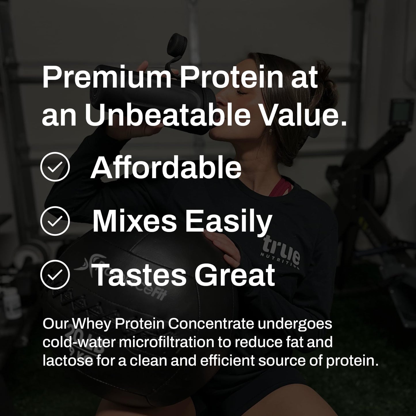 True Nutrition Whey Protein Concentrate Powder - 24g Complete Whey Protein per Serving - High Leucine, Full Amino Acid Profile - Gluten Free, Soy Free, Vegetarian - Chocolate Fudge Brownie - 2lb - dailyvitalstore