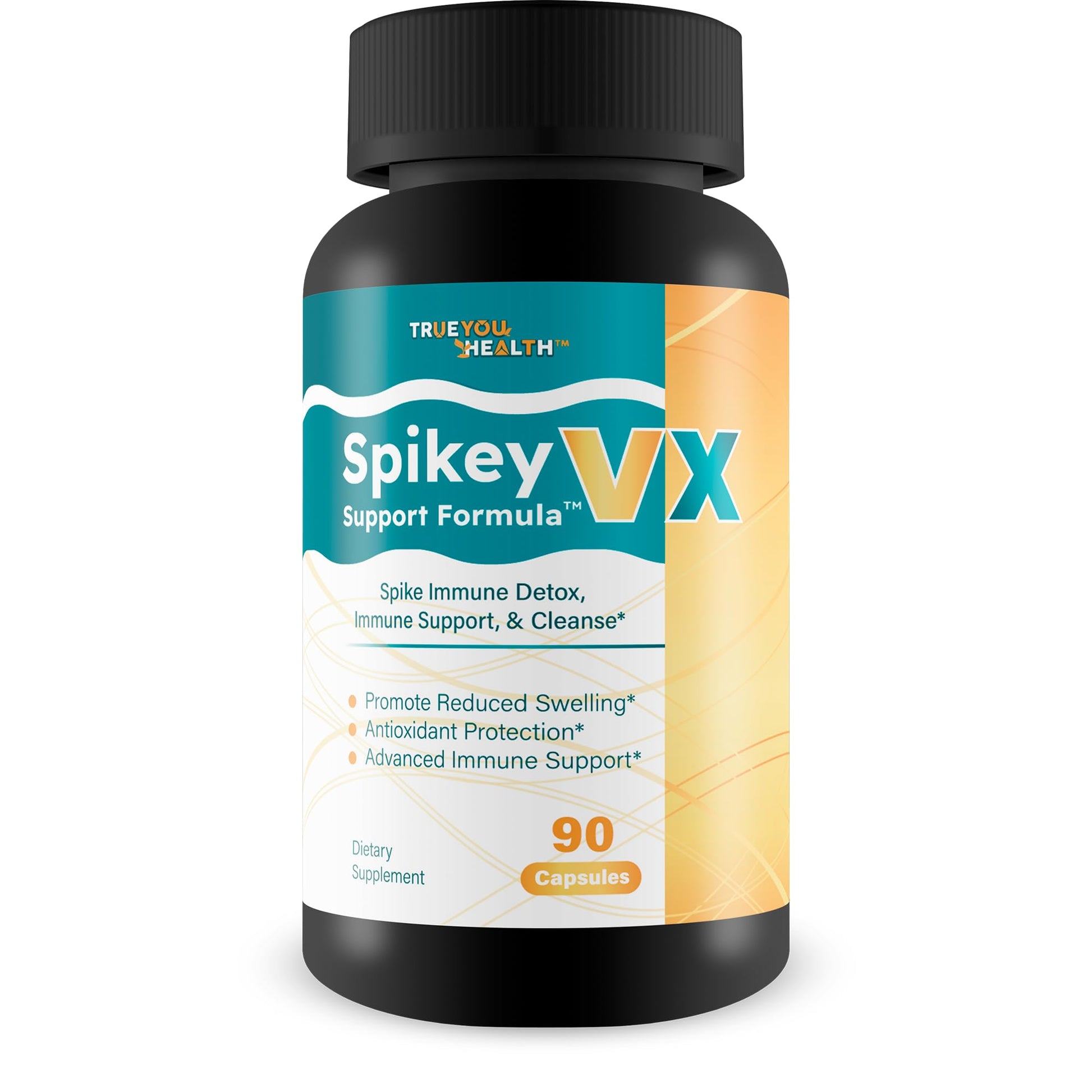 True You Health Spikey VX Support Formula - Our Best Spike Support Formula for Immune System Detox - Daily Zinc Immunity Capsules Vitamin C Immune Boost - Feel The Wellness Spike Detox The Wellness - dailyvitalstore