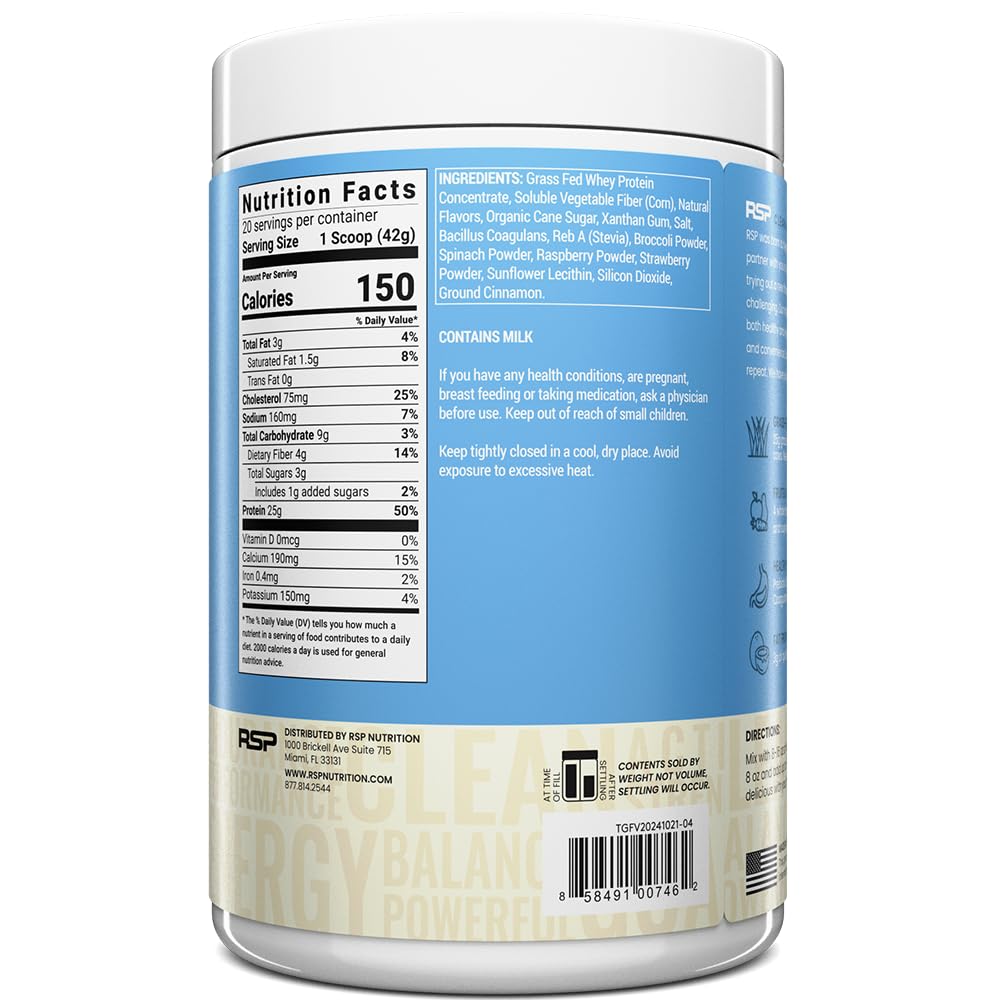 TrueFit High Fiber Protein Powder, Grass-Fed Whey Meal Replacement Shake with Prebiotics, Probiotics, & Organic Superfoods, Keto Friendly, Gluten Free - dailyvitalstore
