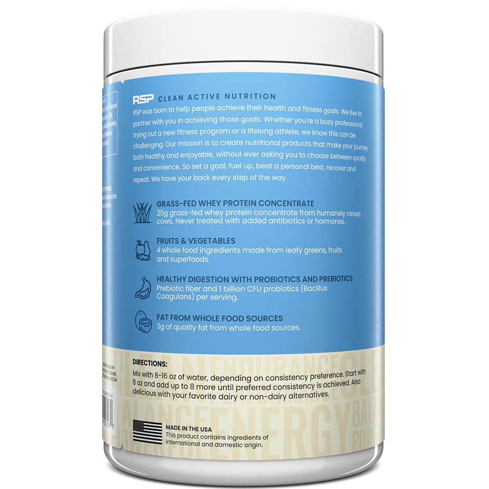 TrueFit High Fiber Protein Powder, Grass-Fed Whey Meal Replacement Shake with Prebiotics, Probiotics, & Organic Superfoods, Keto Friendly, Gluten Free - dailyvitalstore
