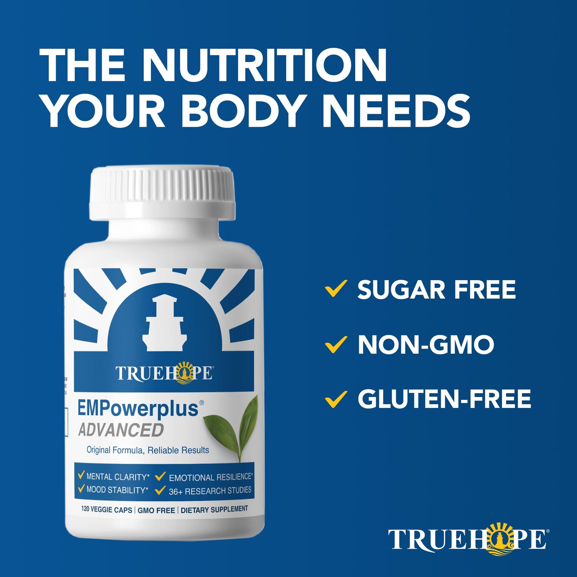 Truehope EMPowerplus Advanced Multivitamin for Women & Men - Broad-Spectrum Multivitamins & Chelated Minerals | 1000% Better Absorption | 37 Research Studies & 28 Years of Success | 30 Day Supply - dailyvitalstore