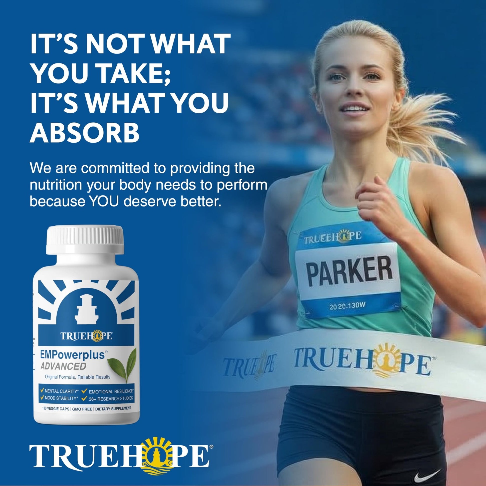 Truehope EMPowerplus Advanced Multivitamin for Women & Men - Broad-Spectrum Multivitamins & Chelated Minerals | 1000% Better Absorption | 37 Research Studies & 28 Years of Success | 30 Day Supply - dailyvitalstore