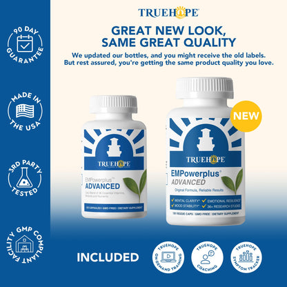 Truehope EMPowerplus Advanced Multivitamin for Women & Men - Broad-Spectrum Multivitamins & Chelated Minerals | 1000% Better Absorption | 37 Research Studies & 28 Years of Success | 30 Day Supply - dailyvitalstore