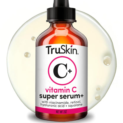 TruSkin Vitamin C Super Serum for Face - Five Skin Benefits in One Serum with Vitamin C, Retinol, Niacinamide, Hyaluronic Acid & Squalane - dailyvitalstore