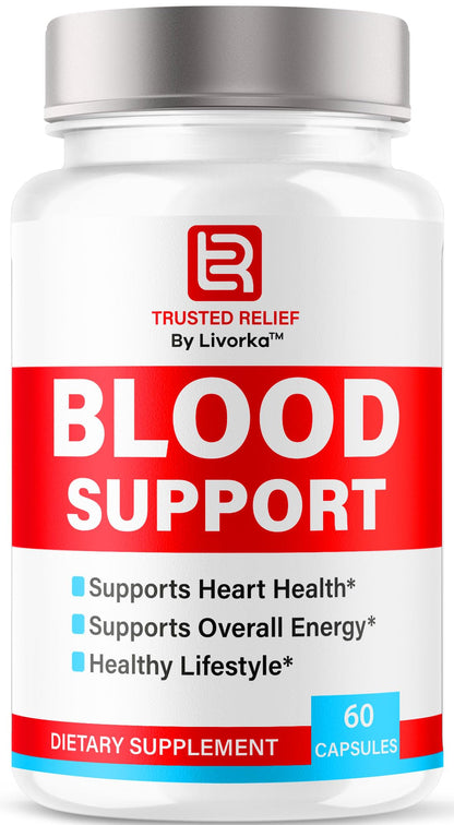 Trusted Relief Blood Support Capsules - Official TrustedRelief Blood Support Vitamin Pills, Natural Trusted Relief Advanced Premium Formula Wellness & Overal Health, 60 Capsules for 1 Month - dailyvitalstore