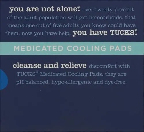 TUCKS Medicated Cooling Pads, 100 Count – Hemorrhoid Pads with Witch Hazel, Cleanses Sensitive Areas, Protects from Irritation, Hemorrhoid Treatment, Medicated Pads Used by Hospitals - dailyvitalstore