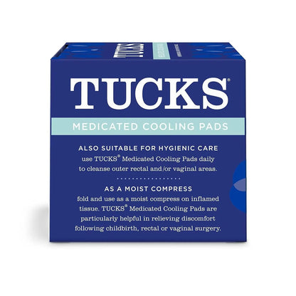 TUCKS Medicated Cooling Pads, 100 Count – Hemorrhoid Pads with Witch Hazel, Cleanses Sensitive Areas, Protects from Irritation, Hemorrhoid Treatment, Medicated Pads Used by Hospitals - dailyvitalstore