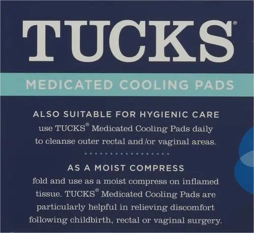 TUCKS Medicated Cooling Pads, 100 Count – Hemorrhoid Pads with Witch Hazel, Cleanses Sensitive Areas, Protects from Irritation, Hemorrhoid Treatment, Medicated Pads Used by Hospitals - dailyvitalstore
