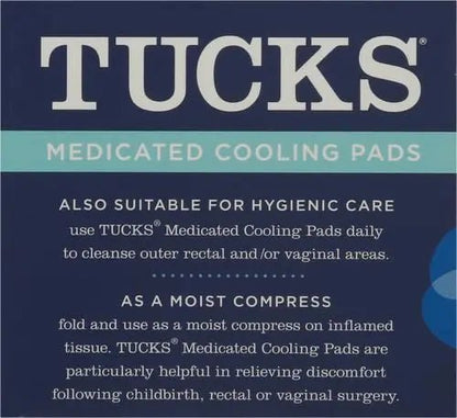 TUCKS Medicated Cooling Pads, 100 Count – Hemorrhoid Pads with Witch Hazel, Cleanses Sensitive Areas, Protects from Irritation, Hemorrhoid Treatment, Medicated Pads Used by Hospitals - dailyvitalstore