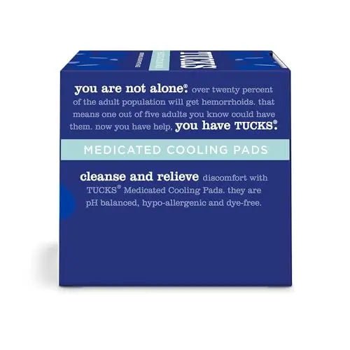 TUCKS Medicated Cooling Pads, 100 Count – Hemorrhoid Pads with Witch Hazel, Cleanses Sensitive Areas, Protects from Irritation, Hemorrhoid Treatment, Medicated Pads Used by Hospitals - dailyvitalstore