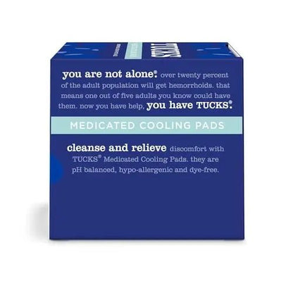 TUCKS Medicated Cooling Pads, 100 Count – Hemorrhoid Pads with Witch Hazel, Cleanses Sensitive Areas, Protects from Irritation, Hemorrhoid Treatment, Medicated Pads Used by Hospitals - dailyvitalstore