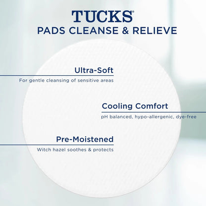 Tucks Multi-Care Relief Kit – 40 Count Witch Hazel Pads & 0.5 oz. Lidocaine Cream - Protects from Irritation, Hemorrhoid Treatment Medicated Pads Used by Hospitals - dailyvitalstore