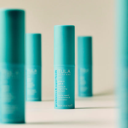 TULA Skin Care Eye Balm Glow & Get It - Dark Circle Treatment, Instantly Hydrate and Brighten Undereye Area, Portable and Perfect to Use On-the-go, 0.35 oz. - dailyvitalstore
