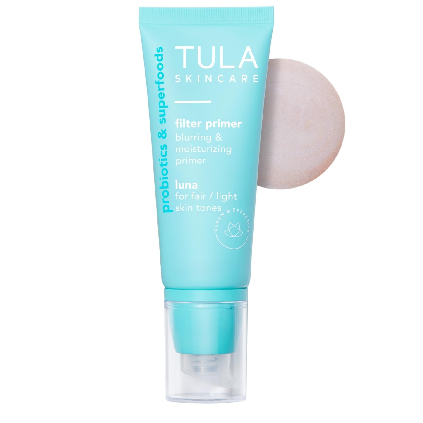 TULA Skin Care Face Filter Blurring and Moisturizing Primer - Luna, Evens the Appearance of Skin Tone & Redness, Hydrates & Improves Makeup Wear, 1fl oz - dailyvitalstore