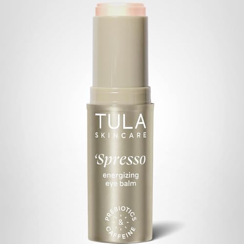 TULA Skin Care ‘Spresso Energizing Eye Balm, Gold Glow - Energizing & Hydrating Caffeine Under Eye Treatment for Dark Circles, Portable and Perfect to Use On-the-go, 0.35 oz. - dailyvitalstore