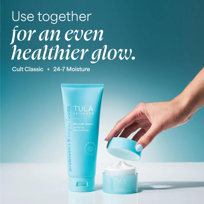 TULA Skin Care The Cult Classic Purifying Face Cleanser (Travel-Size) | Gentle and Effective Face Wash, Makeup Remover, Nourishing and Hydrating | 1.67 oz. - dailyvitalstore