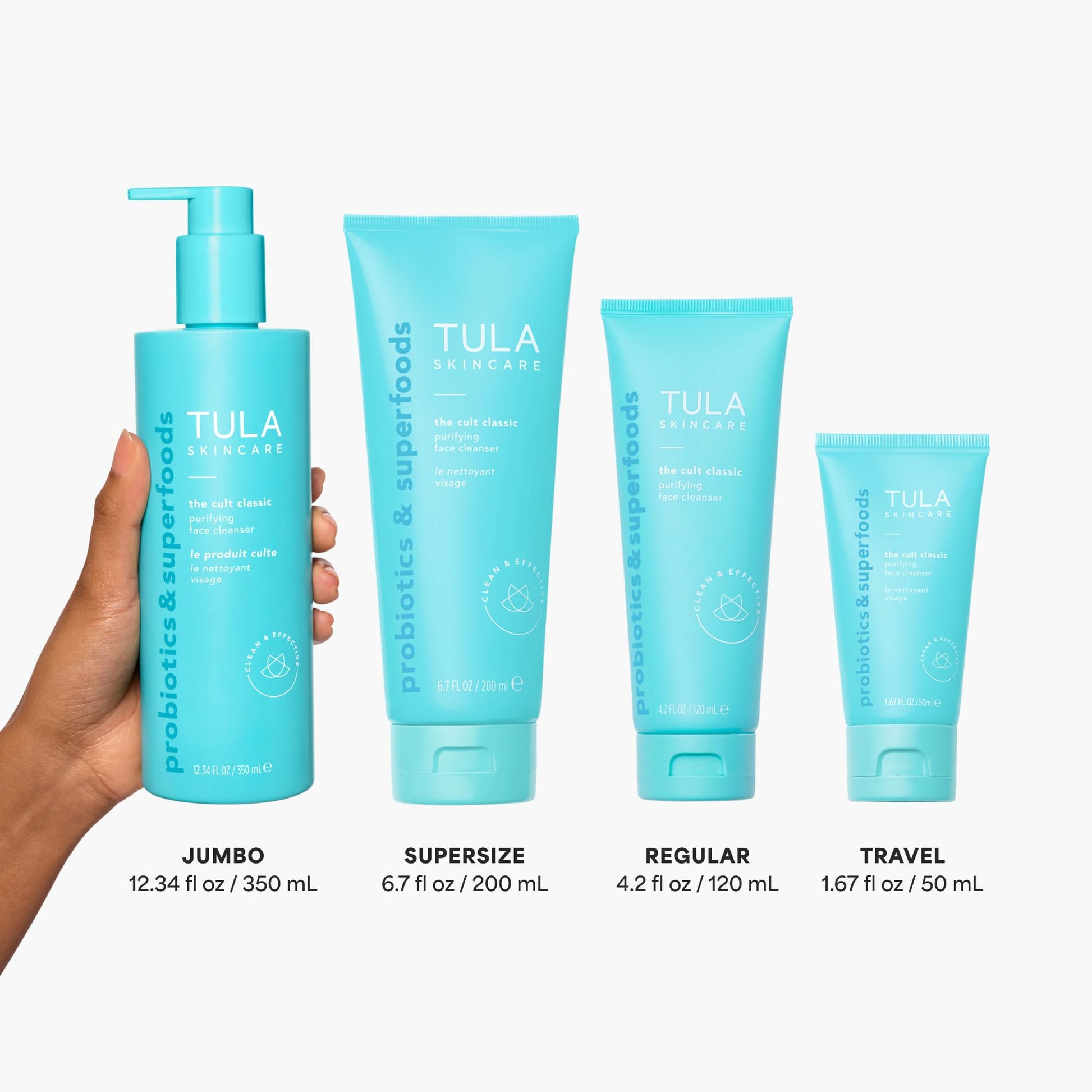 TULA Skin Care The Cult Classic Purifying Face Cleanser (Travel-Size) | Gentle and Effective Face Wash, Makeup Remover, Nourishing and Hydrating | 1.67 oz. - dailyvitalstore