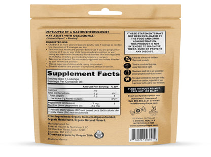 tummy drops No Sugar Crushed Peppermint Flavor, Gluten Free & Vegan, 33 Individually Wrapped Pure Peppermint Oil Lozenges Made with Organic Monkfruit - dailyvitalstore