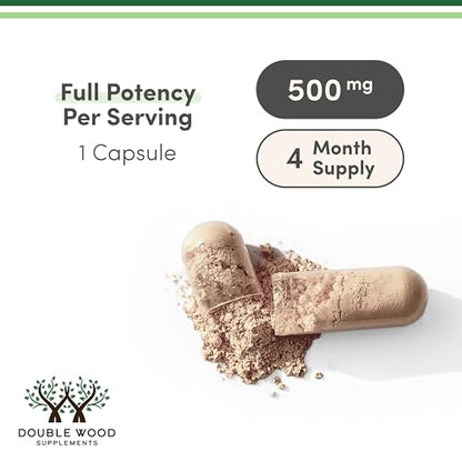 Turkesterone Supplement 500mg, 120 Capsules (Ajuga Turkestanica Extract Std. to 10% Turkesterone) Similar to Ecdysterone for Men's Health Support (Manufactured and Tested in the USA) by Double Wood - dailyvitalstore