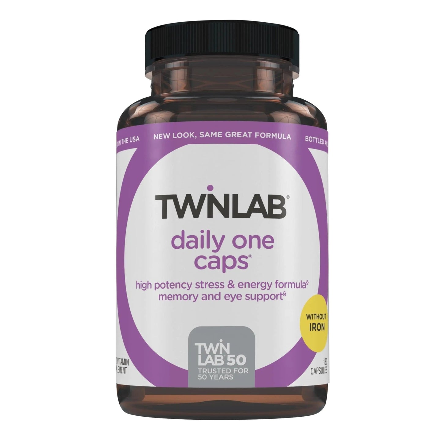 Twinlab Daily One Caps Without Iron - Nutritional Supplement with Zinc, B Vitamins, Magnesium, and More - 180 Capsules - dailyvitalstore