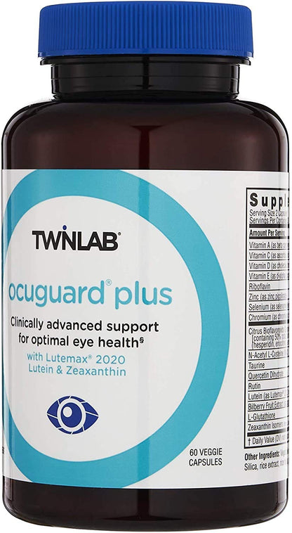 Twinlab Ocuguard Plus - Eye Supplement with Zinc, Vitamin A, C & D - 60 Veggie Capsules - dailyvitalstore