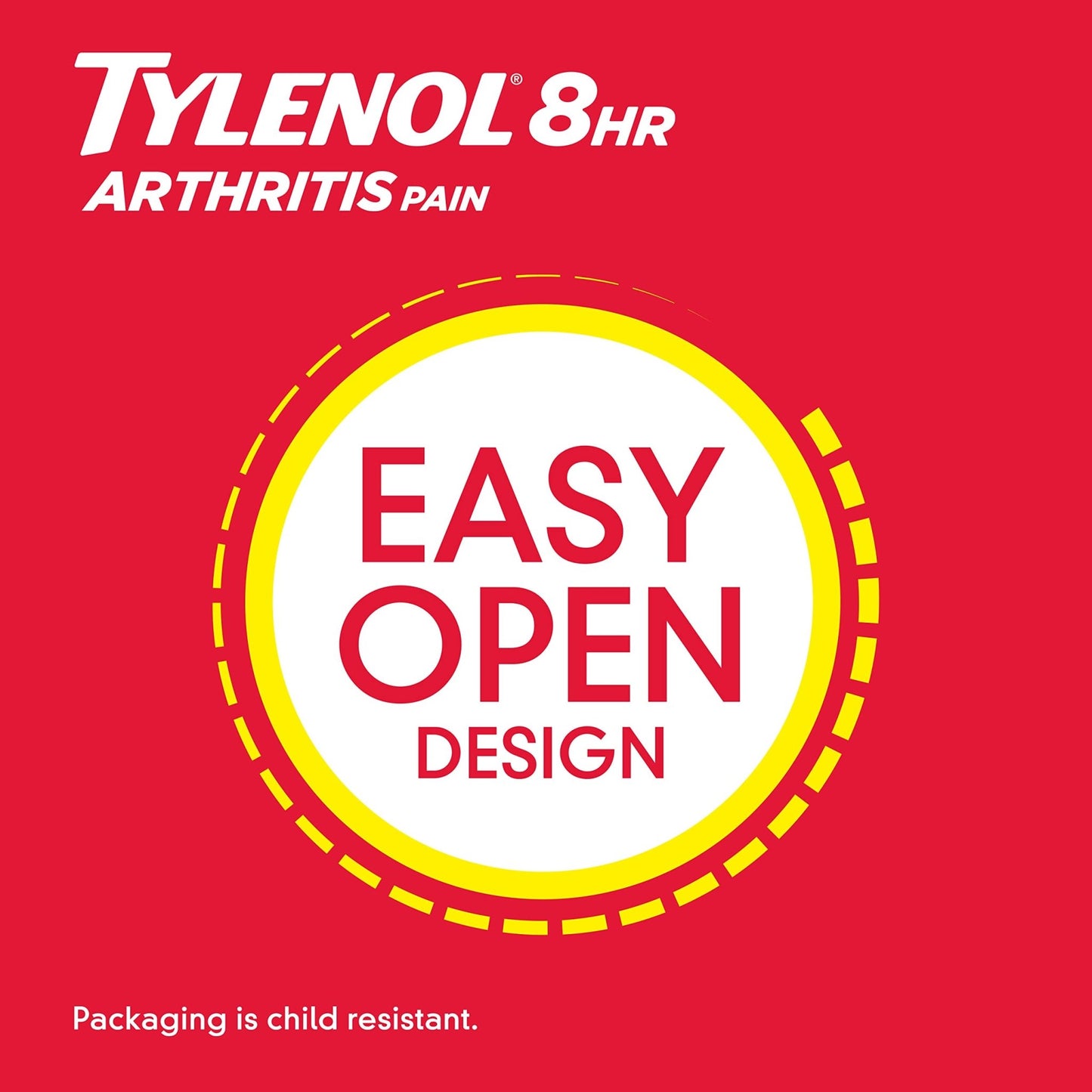 Tylenol 8HR Arthritis Pain Relief Caplets, Fast, Strong Pain Relief, 650 mg Acetaminophen for Minor Arthritis & Joint Pain, Fever Reducer, Extended Release, Won't Irritate Stomach, 100 Count - dailyvitalstore