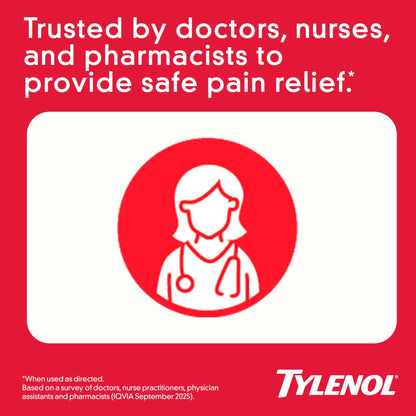 Tylenol 8HR Arthritis Pain Relief Caplets, Fast, Strong Pain Relief, 650 mg Acetaminophen for Minor Arthritis & Joint Pain, Fever Reducer, Extended Release, Won't Irritate Stomach, 100 Count - dailyvitalstore