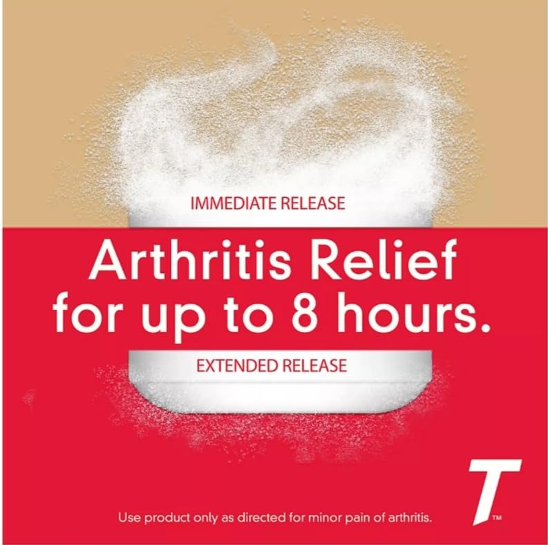 Tylenol Arthritis Pain Extended Release Tablets with Acetaminophen for Joint Pain, 290 Caplets (Pack of 2) (Package May Vary) - dailyvitalstore