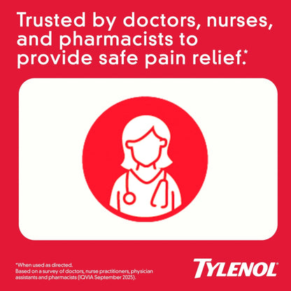 Tylenol Extra Strength Acetaminophen Rapid Release Gels, Fast, Strong Pain Relief, Fever Reducer Medicine, 500 mg Gelcaps with Laser‑Drilled Holes for Fast Release, Value Size, 225 Count - dailyvitalstore
