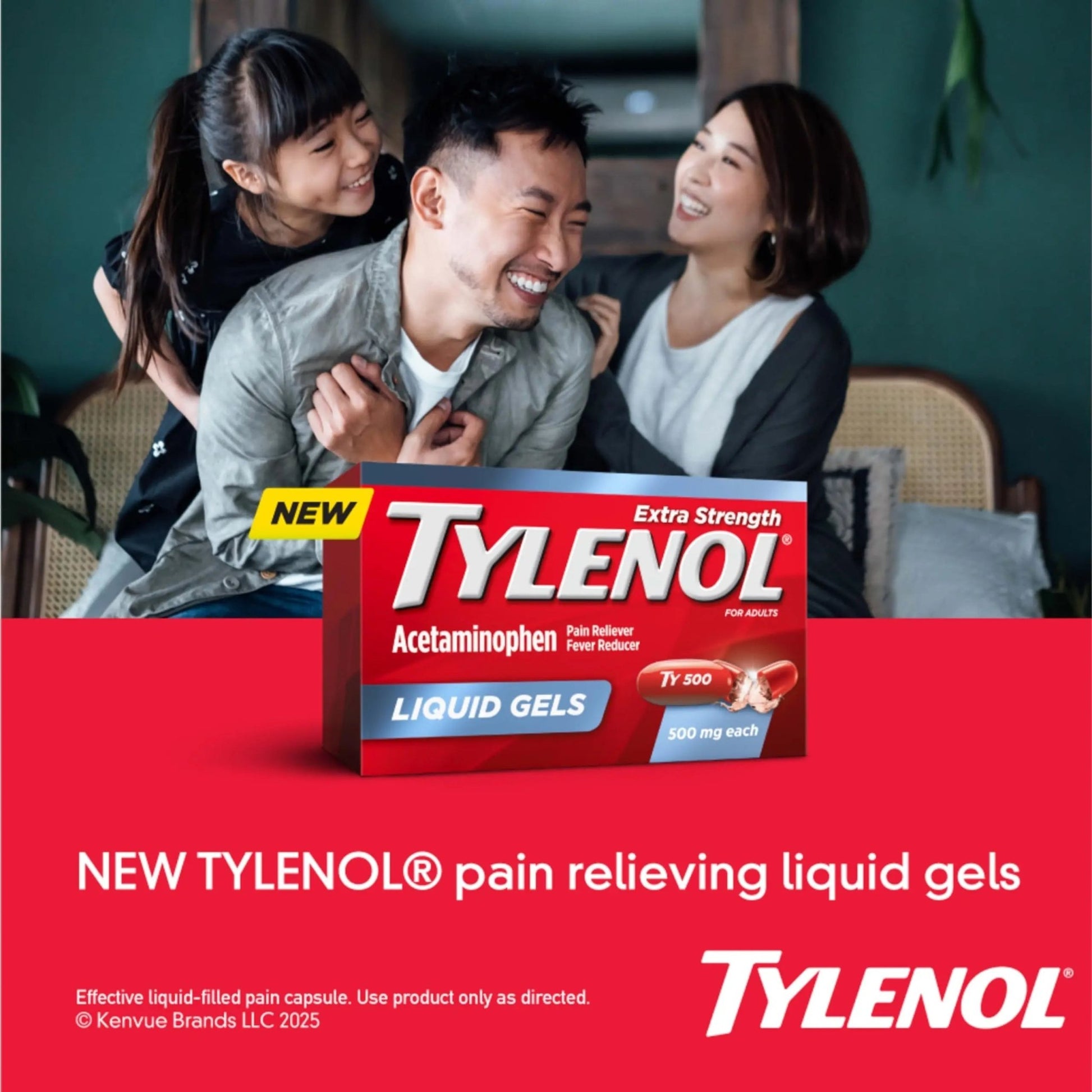 Tylenol Extra Strength Liquid Gels, Fast, Strong Pain Relief, Fever Reducer for Adults with 500 mg Acetaminophen, Fast-Acting Liquid Gel Capsules for Headaches & Minor Pain Relief, 75 Count - dailyvitalstore