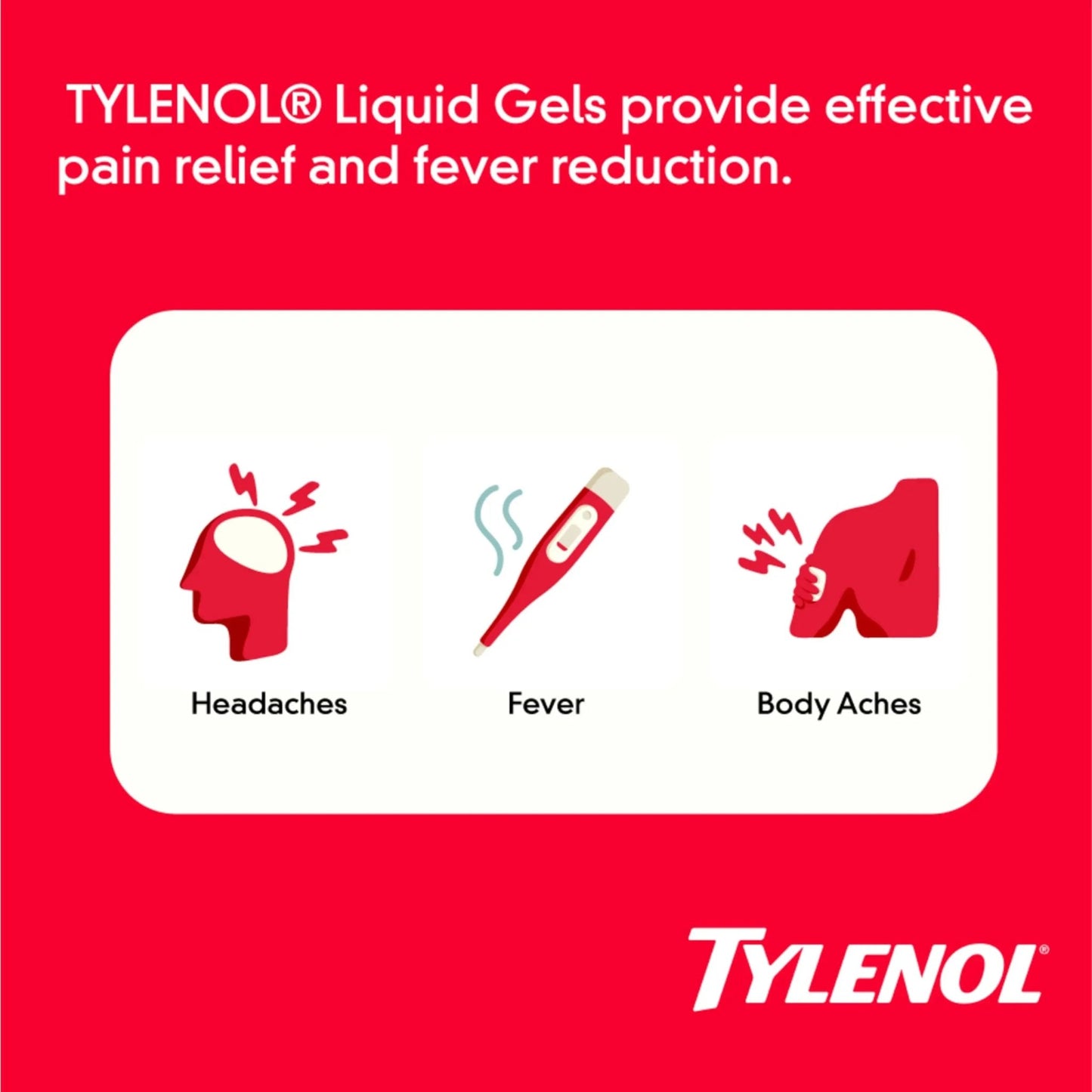 Tylenol Extra Strength Liquid Gels, Fast, Strong Pain Relief, Fever Reducer for Adults with 500 mg Acetaminophen, Fast-Acting Liquid Gel Capsules for Headaches & Minor Pain Relief, 75 Count - dailyvitalstore