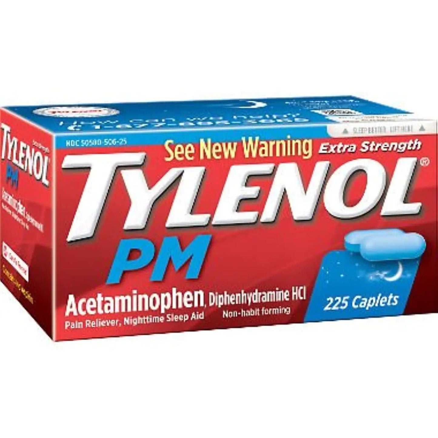 Tylenol PM Caplets - 225 ct. bottle - dailyvitalstore