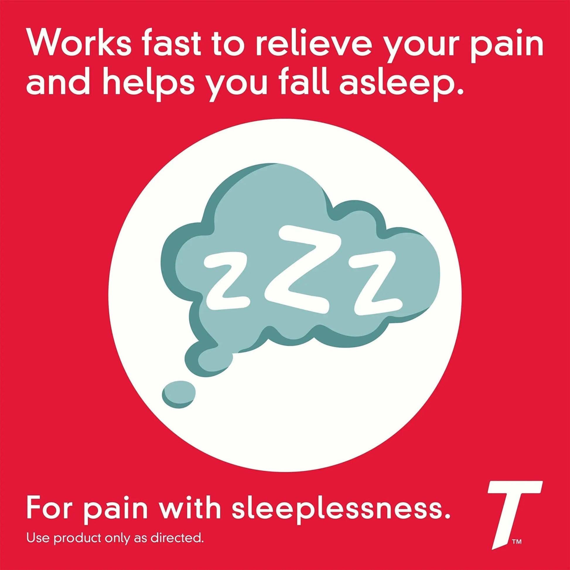 Tylenol PM Extra Strength Nighttime Pain Reliever Sleep Aid Caplets with Acetaminophen & Diphenhydramine HCl, Relief for Nighttime Aches & Pains, Travel Size, 50 Packs of 2 Caplets - dailyvitalstore