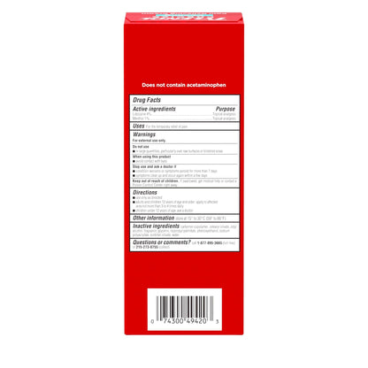 Tylenol Precise Cooling Cream, Strong Pain Relief with Fast-Acting Sensation, 4% Lidocaine, 1% Menthol, Maximum OTC Strength Relief for Back, Muscle & Joint, Numbing Cream Rollerball Applicator, 4 oz - dailyvitalstore