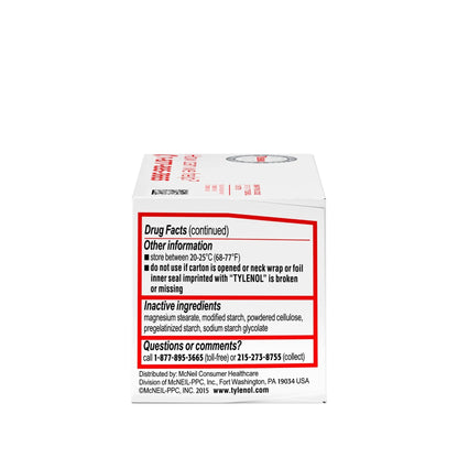 Tylenol Regular Strength Tablets with 325 mg of Acetaminophen, Fever Reducer & Pain Reliever for Headache, Backache, Muscle Aches, Joint Pain & Menstrual Cramps, 100 ct - dailyvitalstore