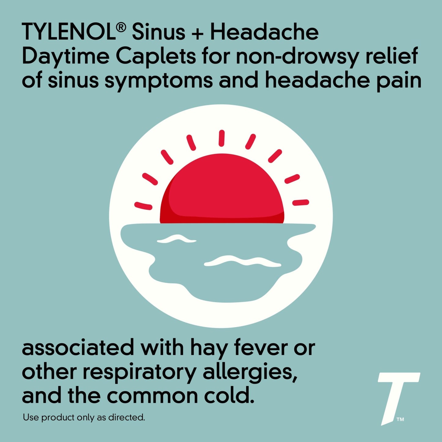 Tylenol Sinus + Headache Daytime Non-Drowsy Relief Caplets, Acetaminophen 325mg, Phenylephrine HCI 5mg, Nasal Decongestant for Sinus Pain, Headache & Nasal Congestion Relief, Fever Reduction, 24 Count - dailyvitalstore