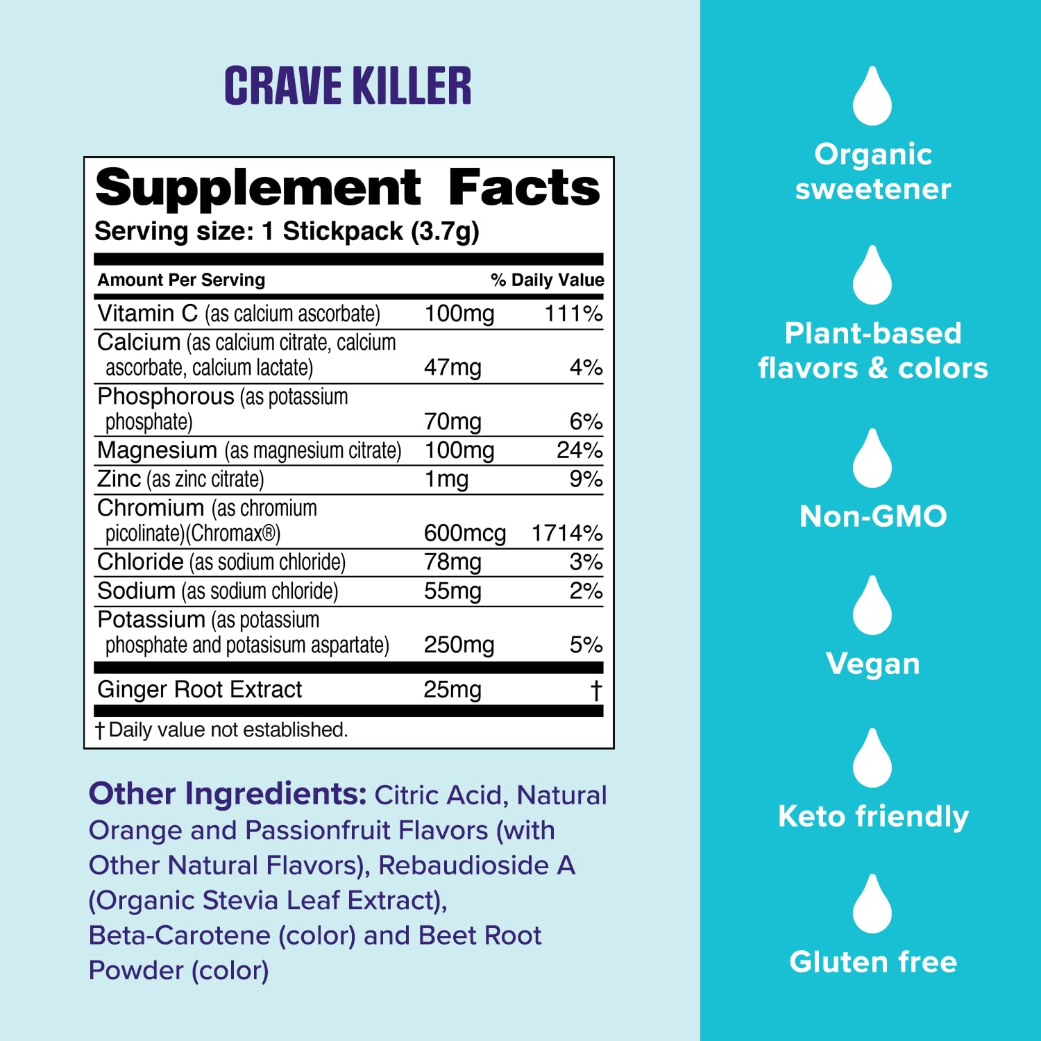 Ultima Replenisher Crave Killer Supplement and Electrolytes Powder – Tropical Fusion, 14 Stickpacks – Hydration Packets that Kick Cravings to The Curb - dailyvitalstore