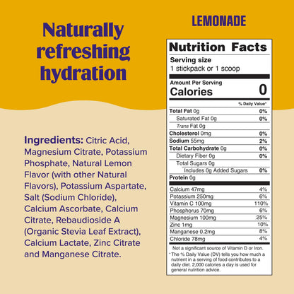 Ultima Replenisher Daily Electrolyte Powder Drink Mix – Lemonade, 30 Servings Canister – Zero Sugar Hydration Powder with 6 Electrolytes & Minerals - dailyvitalstore
