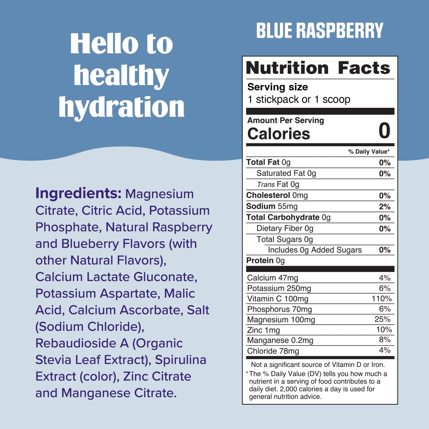 Ultima Replenisher Daily Electrolyte Powder Drink Mix – Sugar Free – Blue Raspberry, 90 Servings – Hydration Powder with 6 Electrolytes and Minerals - dailyvitalstore