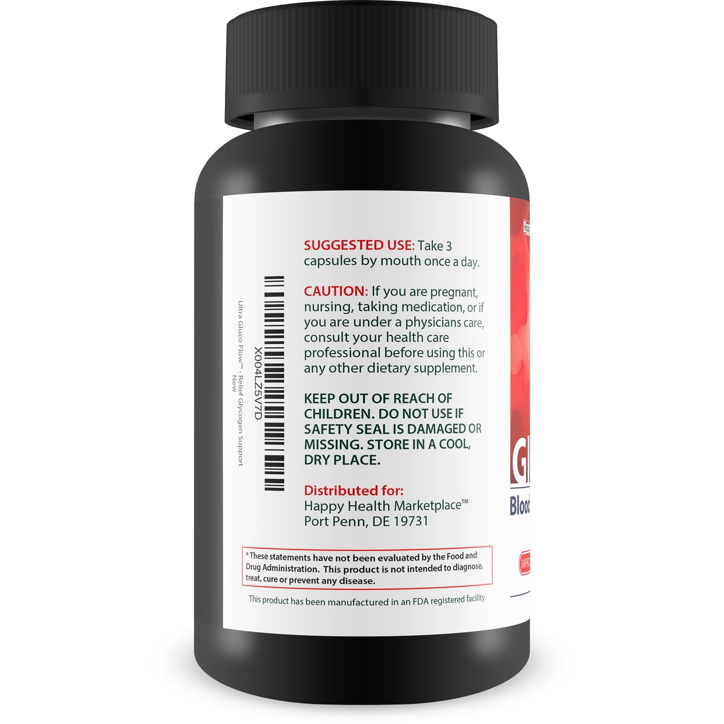 Ultra Gluco Flow - Improved Formula - Our Best Blood Cleanse Detox Cleanse Blood Support Pills - Blood Health Blood Circulation Pills Detox Cleanse Blood Gluco Bio Sweet Relief Glycogen Support - dailyvitalstore