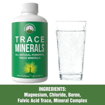 Ultra High Purity Trace Minerals Liquid Drops for Water. Ionic Plant Based Fulvic Trace Mineral Drop Supplement + Magnesium. Replenishes Natural Minerals, Electrolytes + Optimal pH Levels - dailyvitalstore
