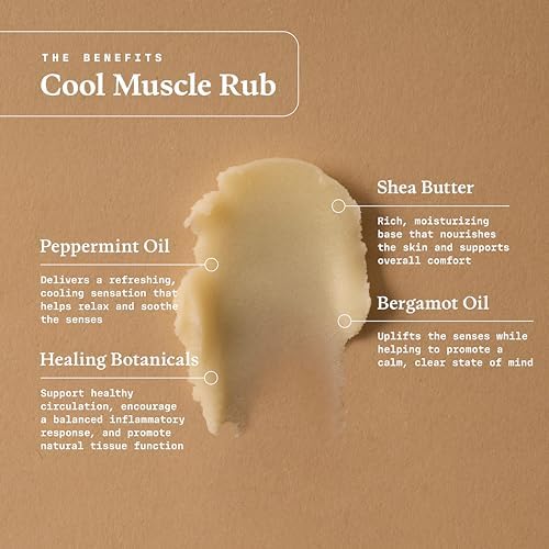 Ultra Life Sport – Premium Cooling Muscle Rub – Vegan Topical Balm with Peppermint & Bergamot – Organic, Non-GMO, Water-Based Formula – Clean Botanical Ingredients - dailyvitalstore