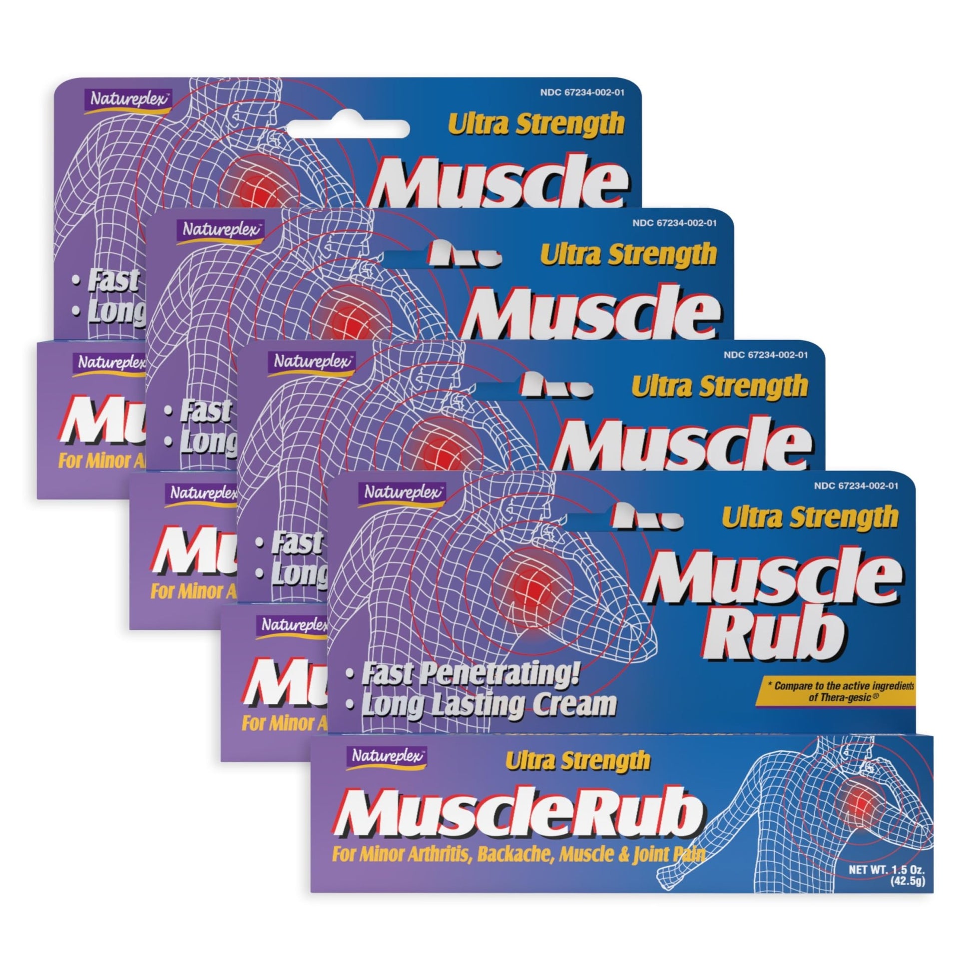 Ultra Strength Muscle Rub 4 Pack - dailyvitalstore