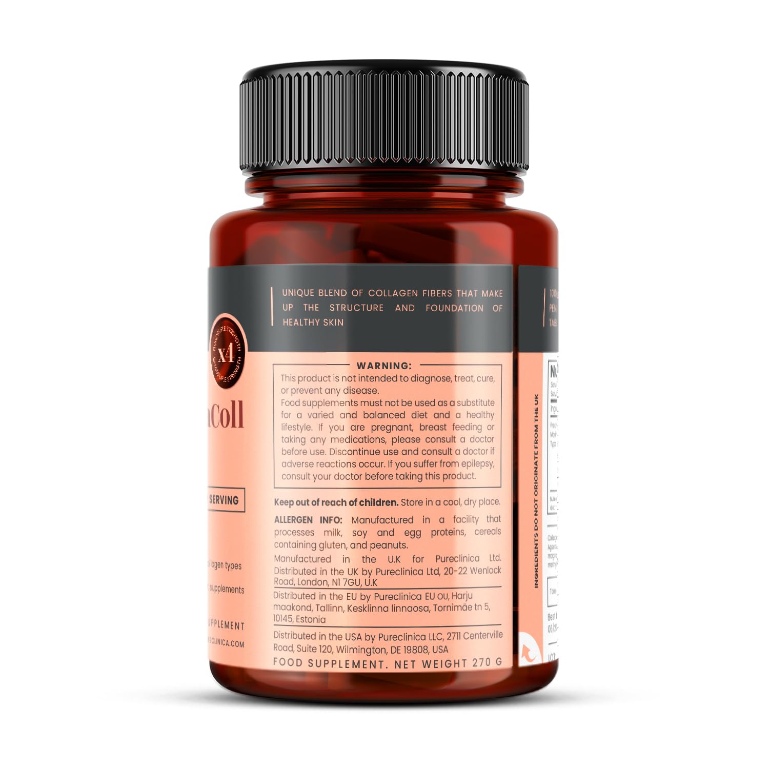 UltraColl Marine Collagen 1000mg x 180 Tablets (6 Months Supply). The only Patented Anti-Aging Collagen Types I, II, III, and VII. - dailyvitalstore